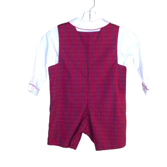 Anavini Boy's Hand-Smocked Romper Set 4T NWT (Note on Color) - Picture 2 of 3